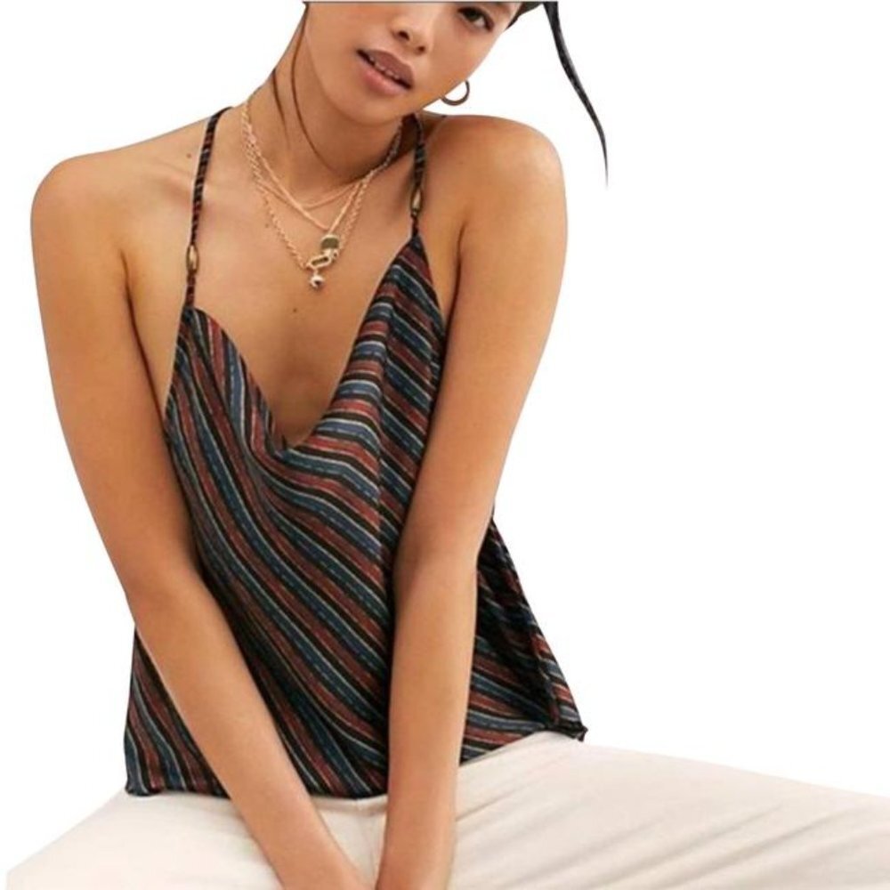 Free People Stevie Cowlneck Tank Top Size Medium